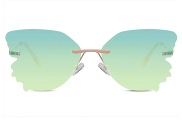 Heart-shaped sunglasses with pink lenses